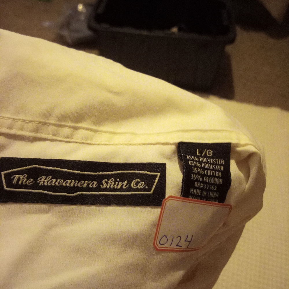 Men's Cream Button Down Shirt
